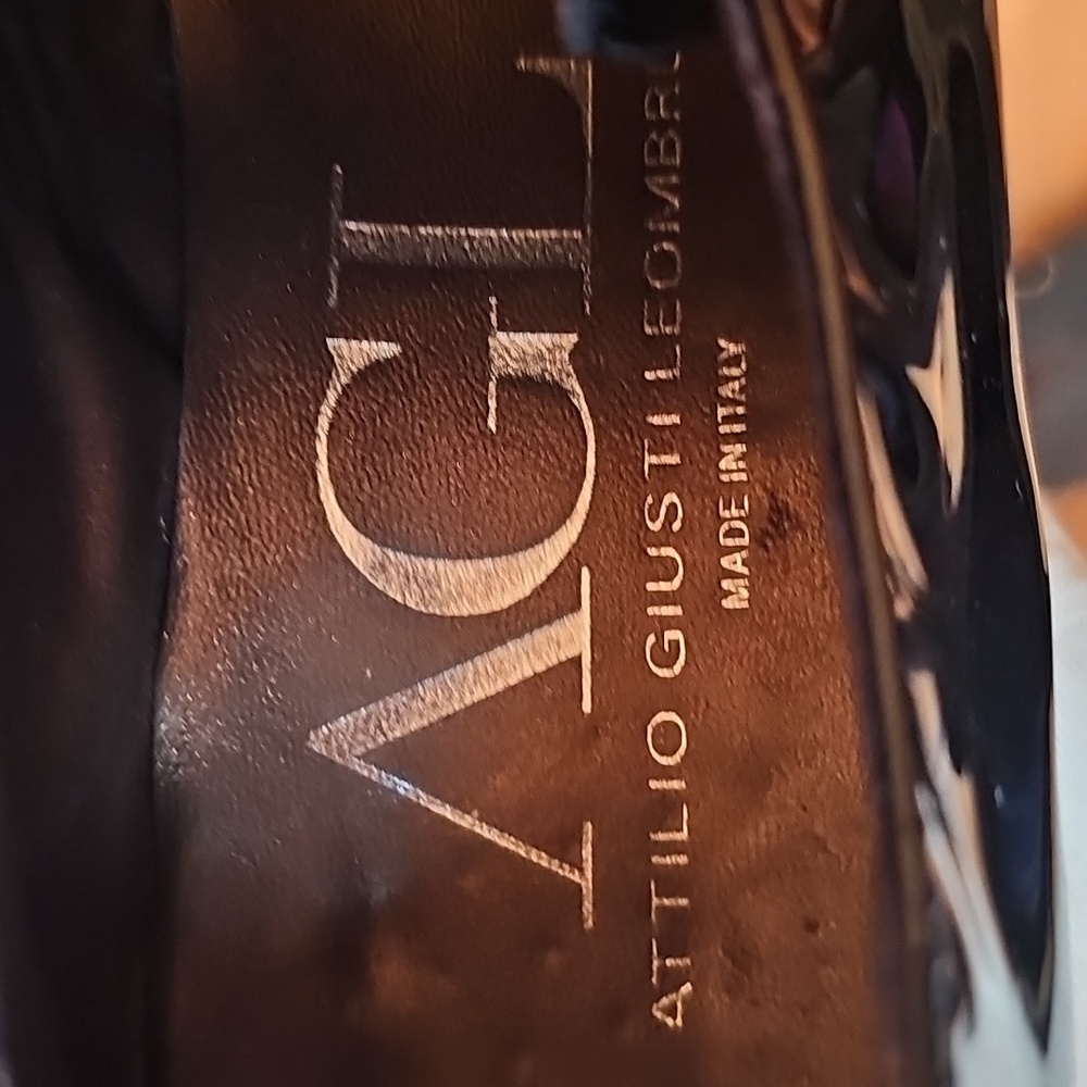 AGL Attilio Giusti Leombruni Elegant Black Patent Leather Women's Shoes. Size 7 - Picture 5 of 8
